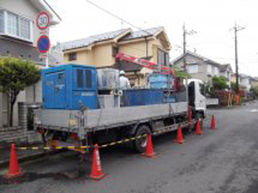 地盤改良（地質改良剤注入）写真4